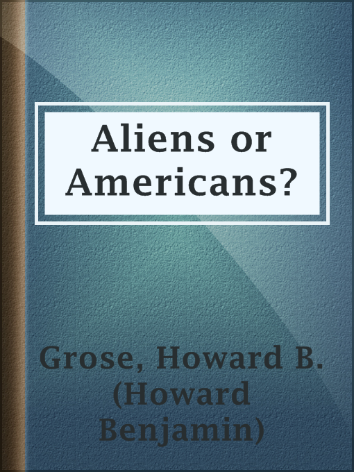 Cover image for Aliens or Americans?